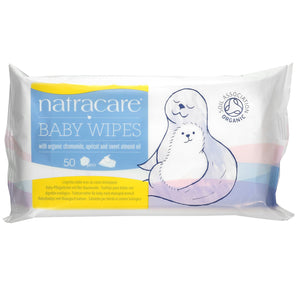 Natracare Organic Cotton Baby Wipes (16x50 ct)-0