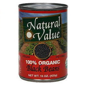 Natural Value Organic Black Beans (12x15Oz)-0