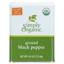 Load image into Gallery viewer, Simply Organic Ground Black Pepper Tin (6x4 Oz)-4
