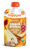 Happy Tot Fiber and Protein, Organic Apple, Peach, Pumpkin and Cinnamon (16x4 OZ)-0