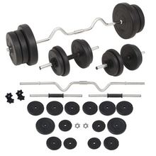 Load image into Gallery viewer, vidaXL Barbell and Dumbbell Set 132.3 lb
