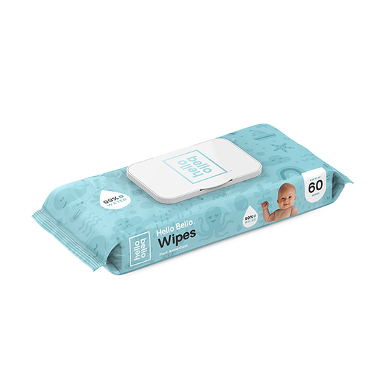 HELLO BABY WIPES 1 PACK ( 1 X 60 CT   )-0