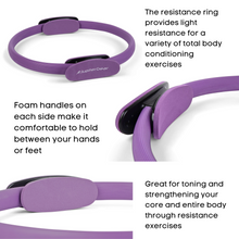 Load image into Gallery viewer, Pilates Resistance Ring for Strengthening Core Muscles
