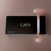 Load image into Gallery viewer, Facial Roller - Rose Quartz Roller | Cruelty Free, Organic, Paraben Free, Vegan
