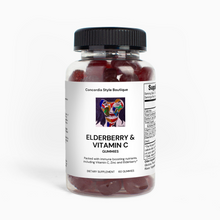 Load image into Gallery viewer, Elderberry &amp; Vitamin C Gummies
