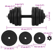 Load image into Gallery viewer, vidaXL Dumbbells 2x33.1 lb
