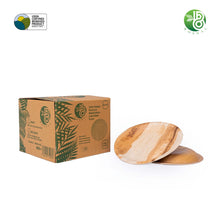 Load image into Gallery viewer, Bosnal - Palm Leaf Biodegradable Plates, 6 inch, Round, 25 Pcs-0
