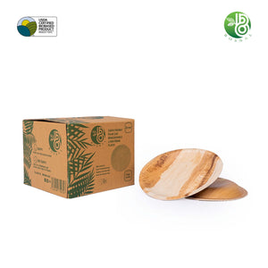 Bosnal - Palm Leaf Biodegradable Plates, 6 inch, Round, 25 Pcs-0