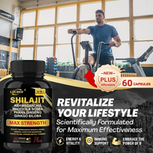 Load image into Gallery viewer, Shilajit Capsules Ashwagandha Extra Strength Dietary Supplement 60 Capsules
