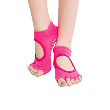 Load image into Gallery viewer, Peep Toe Yoga Socks 3 Pair Pack
