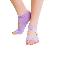 Load image into Gallery viewer, Peep Toe Yoga Socks 3 Pair Pack
