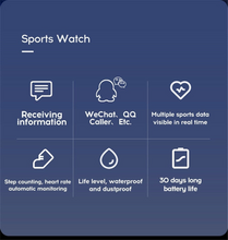 Load image into Gallery viewer, Black Sports Smart Watch for Men &amp; Women
