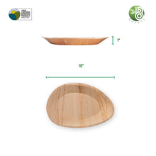 Load image into Gallery viewer, Bosnal - Palm Leaf Biodegradable Plates, 10 inch, Oval, 25 Pcs-1
