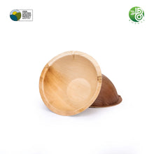 Load image into Gallery viewer, Bosnal - Palm Leaf Biodegradable Plates, 6 inch, Round Bowl, 25 Pcs-2
