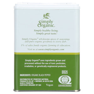 Simply Organic Ground Black Pepper Tin (6x4 Oz)-5