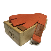 Load image into Gallery viewer, Maji Sports Bamboo Yoga Block &amp; Strap Combo
