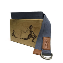 Load image into Gallery viewer, Maji Sports Laser Engraved Bamboo Yoga Block &amp; Strap Combo
