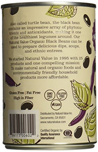 Natural Value Organic Black Beans (12x15Oz)-3