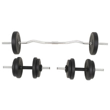 Load image into Gallery viewer, vidaXL Barbell and Dumbbell Set 66.1 lb-0
