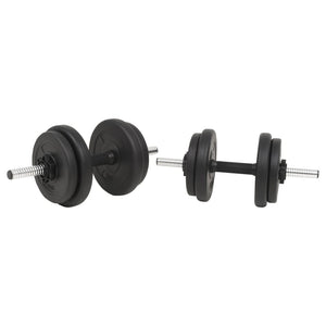 vidaXL Barbell and Dumbbell Set 66.1 lb-2