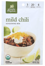 Load image into Gallery viewer, Simply Organic Mild Chili, Seasoning Mix, Certified Organic (12x1Oz)-0
