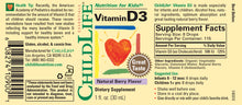 Load image into Gallery viewer, Childlife-Nutrition For Kids Vitamin D3 (1x1OZ )-2
