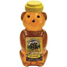 Glorybee Squeezable Organic Honey Bear, Clover (6x12Oz)-0