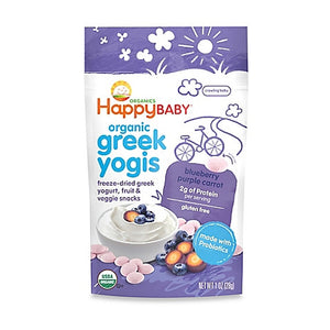 Happy Baby Happy Yogis Blueberry and Purple Carrot Organic Yogurt  (8x1 OZ)-0