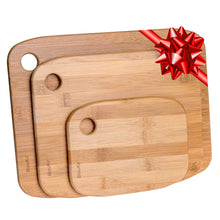 Load image into Gallery viewer, Wooden Cutting Boards for Kitchen - Bamboo Chopping Board Set of 3-0
