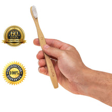 Load image into Gallery viewer, Bamboo Toothbrush Set 4-Pack - Bamboo Toothbrushes with Medium Bristles for Adults - Eco-Friendly, Biodegradable, Natural Wooden Toothbrushes-1
