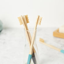 Load image into Gallery viewer, Bamboo Toothbrushes | Natural Toothbrush Set of 4-3
