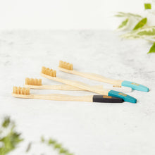 Load image into Gallery viewer, Bamboo Toothbrushes | Natural Toothbrush Set of 4-1
