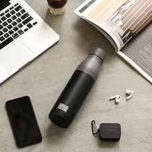 Load image into Gallery viewer, Reusable Stainless Steel Water Bottle (Matt Effect Black)-0
