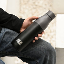 Load image into Gallery viewer, Reusable Stainless Steel Water Bottle (Matt Effect Black)-2
