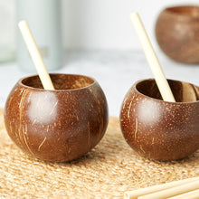 Load image into Gallery viewer, Coconut Cups | Natural Coco Shell Cup Set of 2-1
