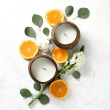 Load image into Gallery viewer, Coconut Shell Candle - Citrus Lime Scent-5
