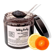 Load image into Gallery viewer, DR.HC Silky Body All-Natural Coffee Body Scrub (260g, 9oz.) (Skin brightening, Anti-aging, Anti-acne, Detoxifying, Softening...)-1
