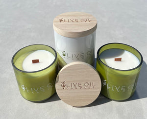 OOSC Gift Series, Candles Olive Oil, Individual Trio Set: Rose Geranium, Citrus Bloom and Lemongrass and Ginger-3