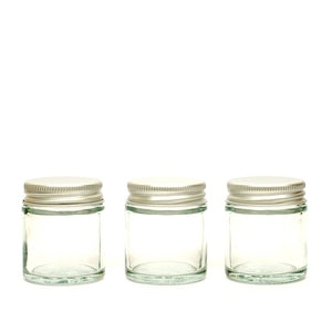 Clear Glass Refillable Jars-1