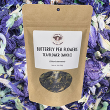 Load image into Gallery viewer, Witchy Pooh&#39;s Butterfly Pea Flower Loose Leaf Herbal Blue Colored Tea, Add Lime to Turn Purple!-0
