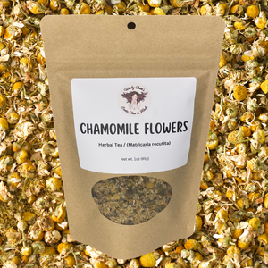 Witchy Pooh's Chamomile Flowers Loose Leaf Herbal Tea, Caffeine Free, For Stress Relief and Sleep Aid-0