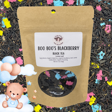 Load image into Gallery viewer, Witchy Pooh&#39;s Boo Boo&#39;s Blackberry Flavored Loose Leaf Black Tea with Candy Teddy Bears-0
