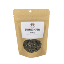 Load image into Gallery viewer, Witchy Pooh&#39;s Jasmine Pearls, Dragon Pearls, Loose Leaf Jasmine scented Pan Fried Sencha Green Tea-1
