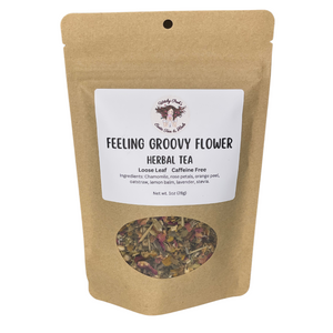 Witchy Pooh's Feeling Groovy Flower Loose Leaf Herbal Tea For Relaxation Caffeine Free-1