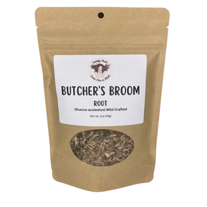 Witchy Pooh's Butcher's Broom Root Dried Strengthen Psychic Abilities, and Grounding-0