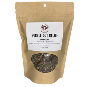 Witchy Pooh's Bubble Gut Relief Loose Leaf Herbal Functional Tea, Caffeine Free, For Digestive Issues-5