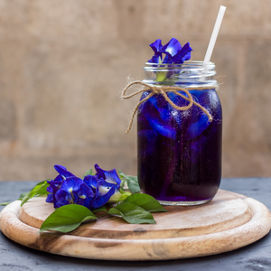 Witchy Pooh's Butterfly Pea Flower Loose Leaf Herbal Blue Colored Tea, Add Lime to Turn Purple!-2