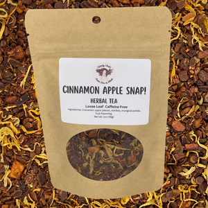 Witchy Pooh's Cinnamon Apple Snap! Loose Leaf Apple Fruit Rooibos Herbal Tea, Caffeine Free-0