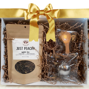 Witchy Pooh's Gift Box Set with Clear Lid Comes with 1oz Pouch of Loose Leaf Tea, Stainless Steel Tea Ball and Wooden Spoon-3