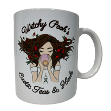 Load image into Gallery viewer, Witchy Pooh&#39;s Mugs, White Coffee Cup with The Witchy Pooh Logo-1
